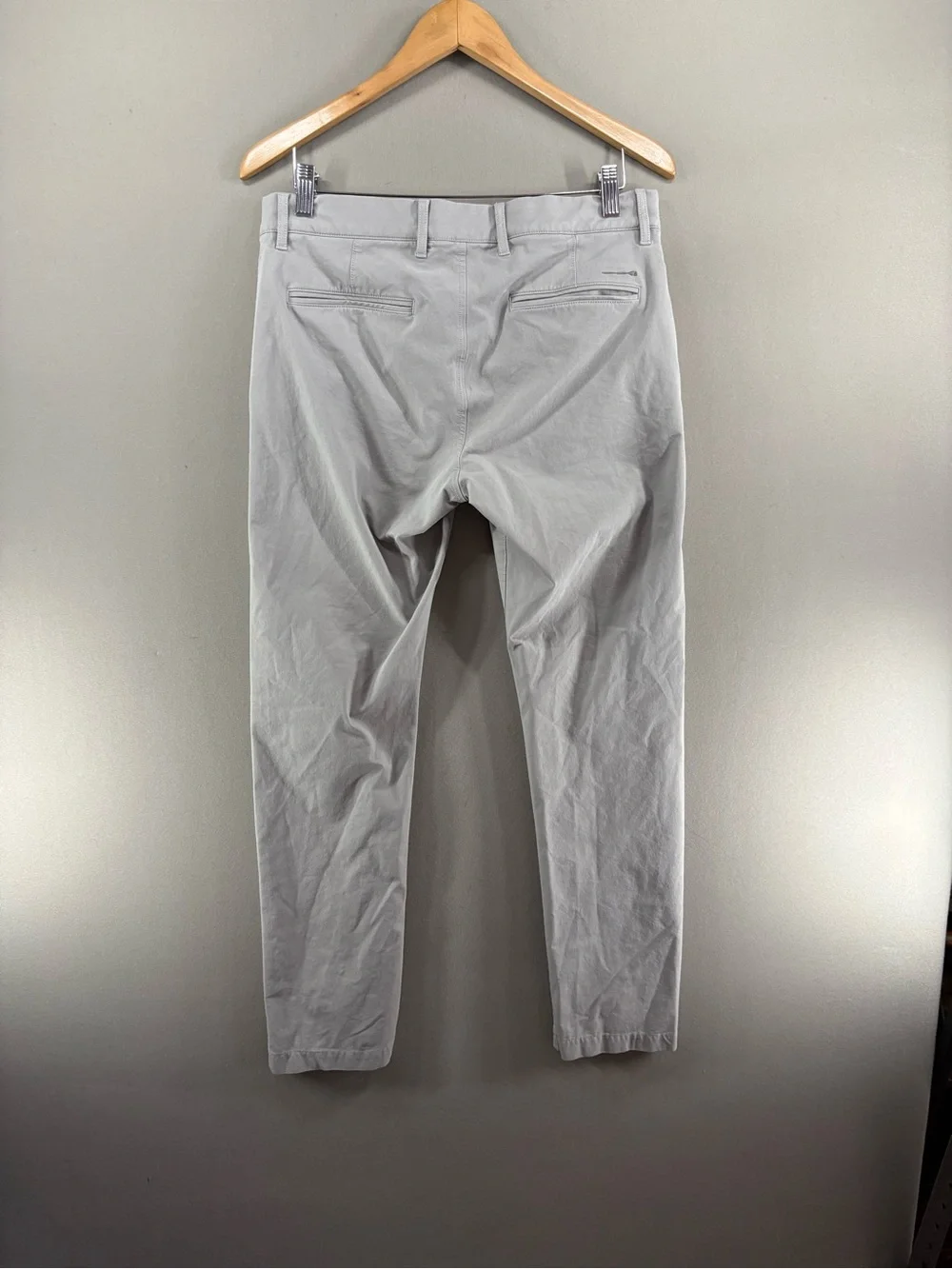 J Crew Men's Gray 484 Slim-fit Tech Pant Size 31x30 Stretch Cotton/Nylon